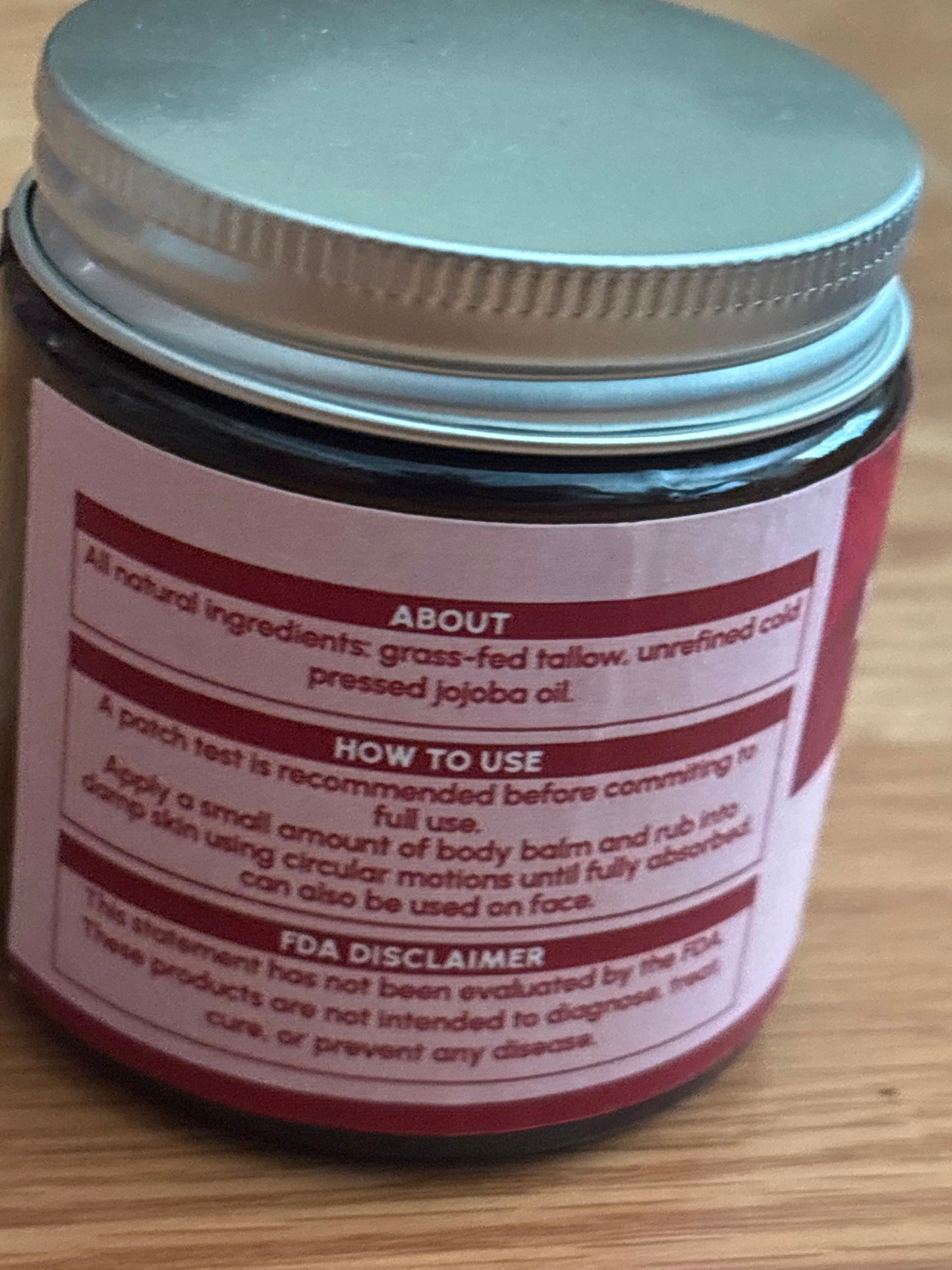 Lehtiva Unscented Organic Body Balm