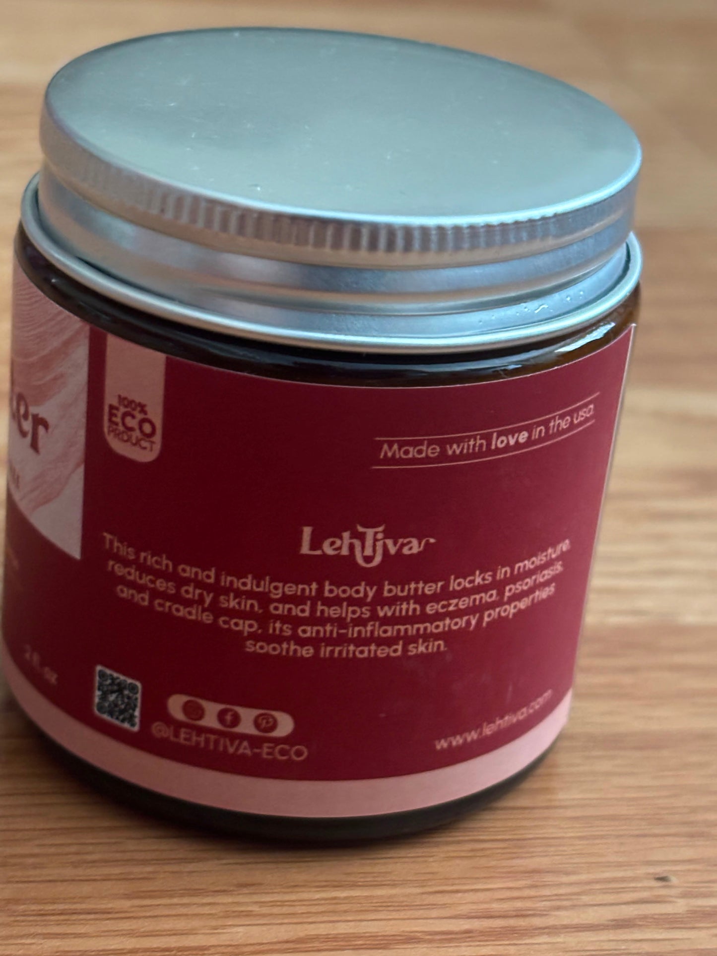Lehtiva Organic Frankincense Body Butter