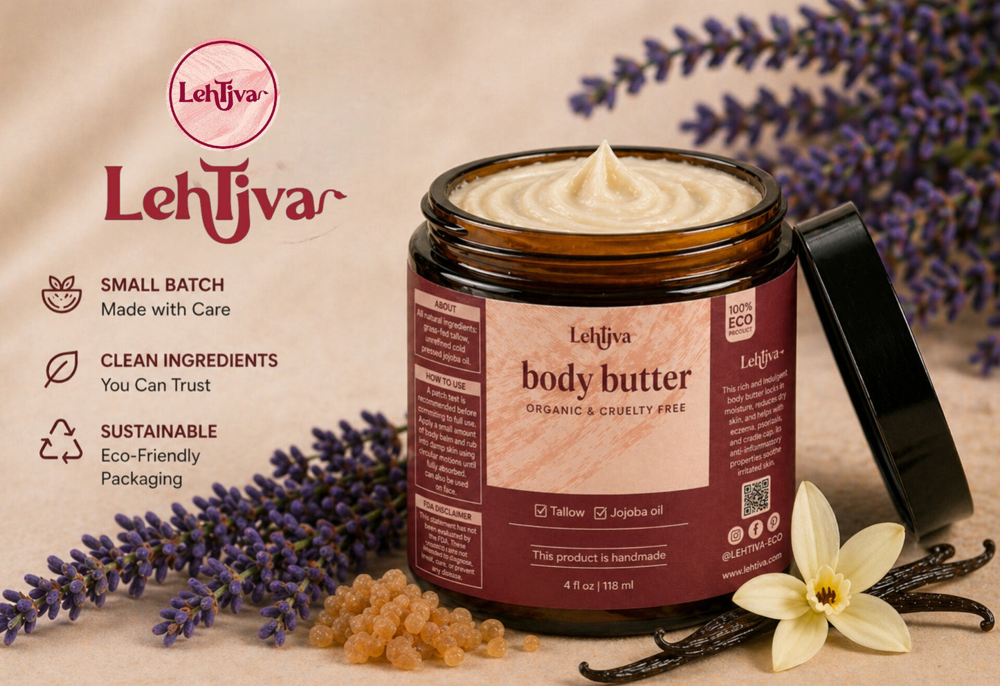 Lehtiva Organic Body Butter
