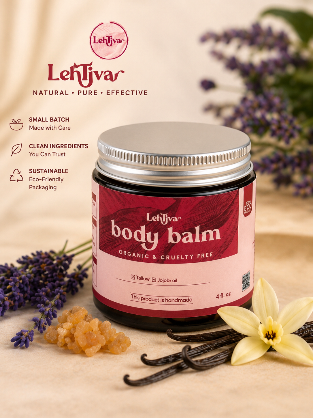 Lehtiva Organic Body Balm